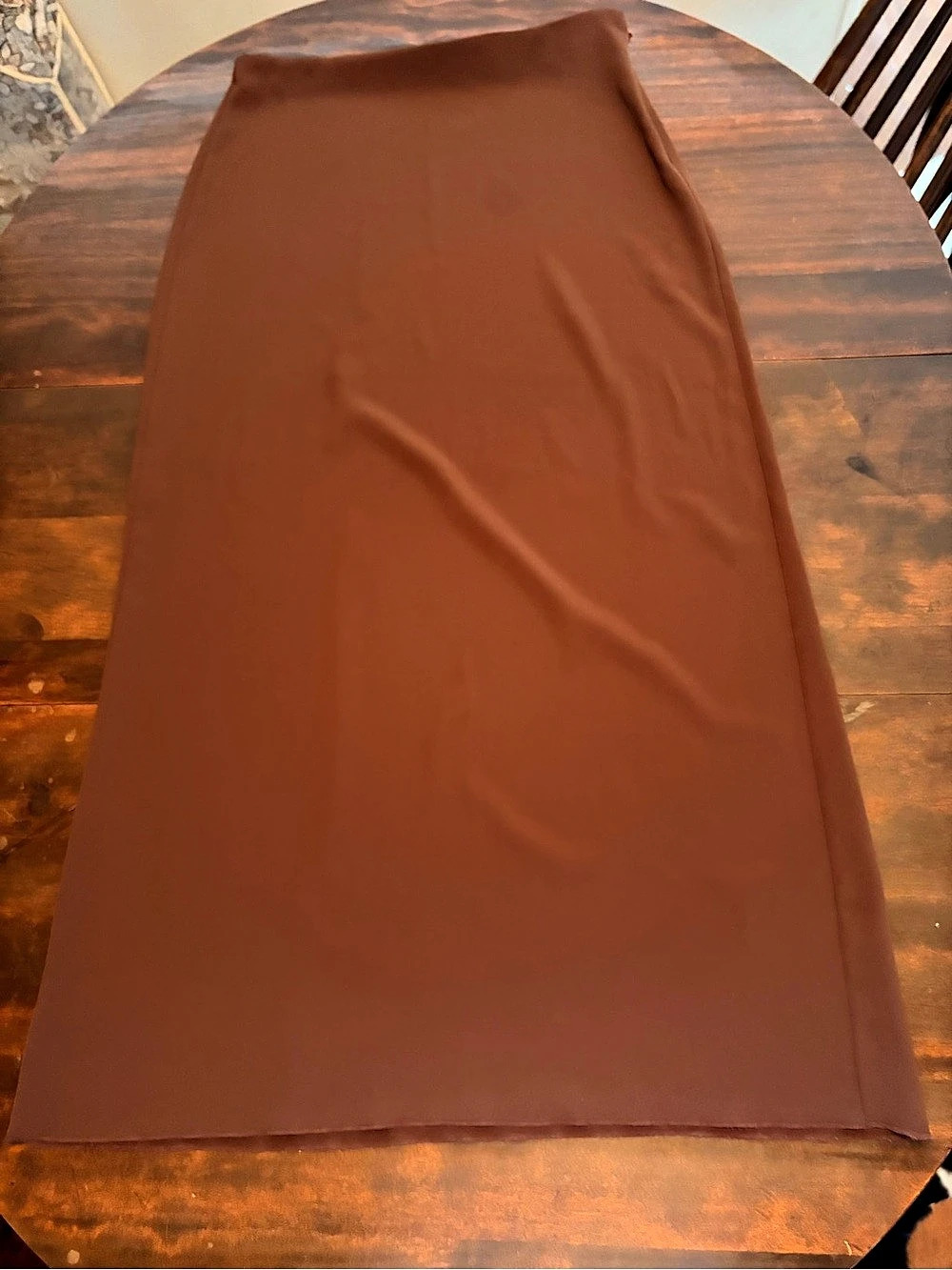 ZARA Brown Midi Skirt Like New - Picture 2 of 3